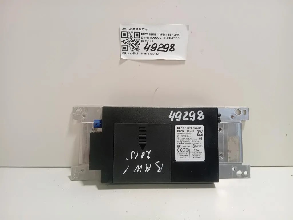 Modulo Telematico 84109389657-01 Bmw Serie 1 F20 Berlina 2015