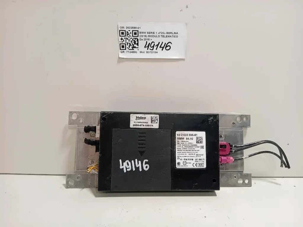 Modulo Telematico 2622598-01 Bmw Serie 1 F20 Berlina 2015