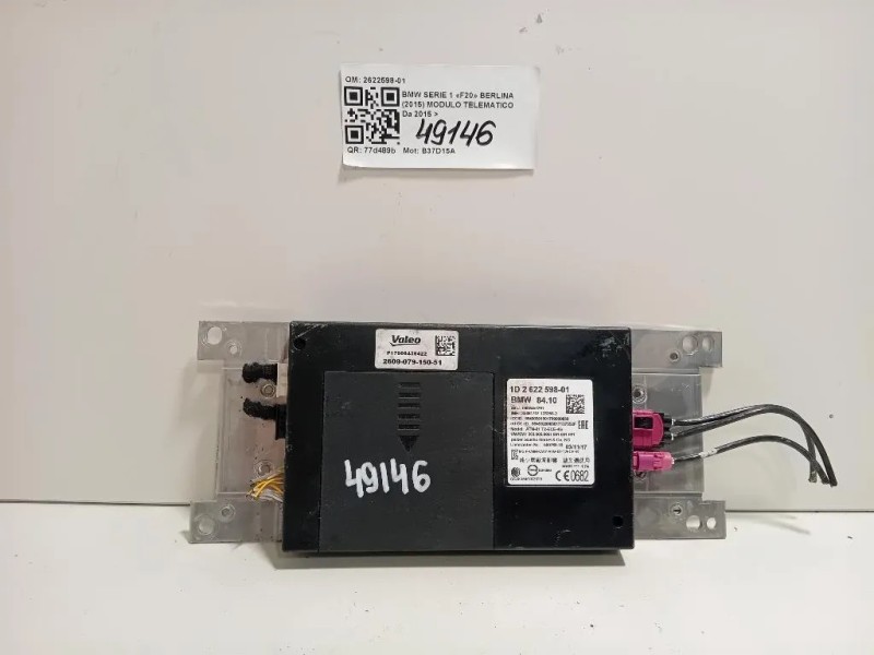 Modulo Telematico 2622598-01 Bmw Serie 1 F20 Berlina 2015