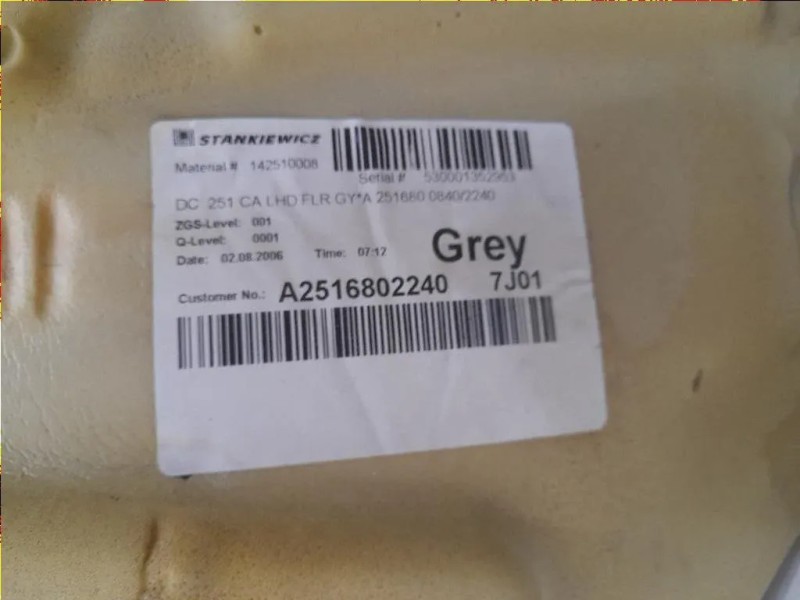 Moquette Pianale Intero Veicolo  Mercedes Classe R W251 2006