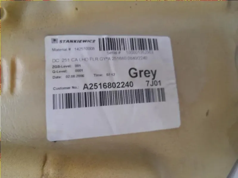 Moquette Pianale Intero Veicolo Mercedes Classe R W251 2006