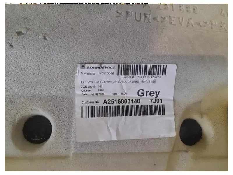 Moquette Pianale Intero Veicolo Mercedes Classe R W251 2006