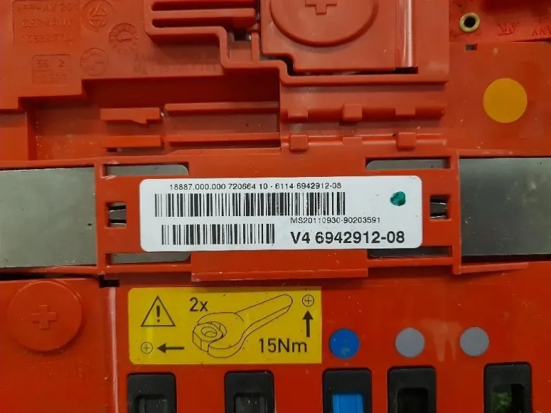 Morsetto Terminale Positivo Batteria 6942912 Bmw Serie 3 E90 Berlina 2005