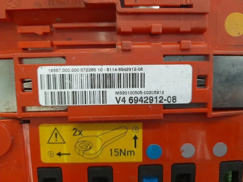 Morsetto Terminale Positivo Batteria 6942912 Bmw X1 F48 2015