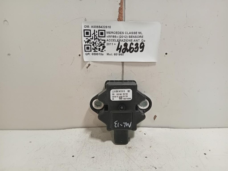 Sensore Accelerazione ANT A0065422618 Mercedes Classe ML W166 2012