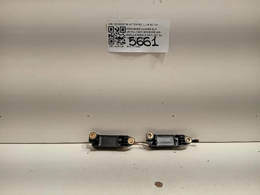 Sensore Air-bag Laterale ANT DX 0018200726 KIT DX+SX Mercedes Classe SLK R170 1997