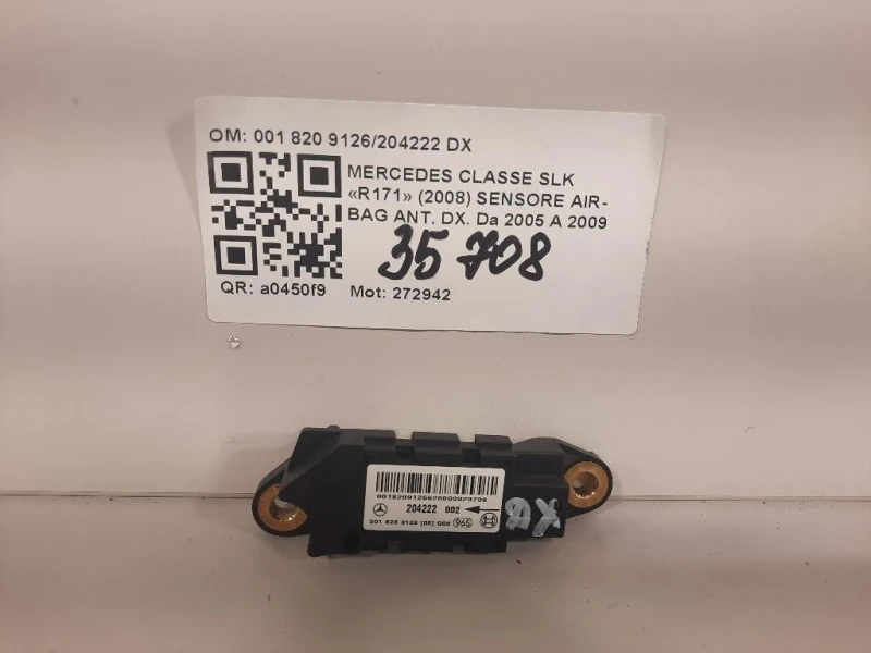 Sensore Air-bag ANT DX 001 820 9126204222 DX Mercedes Classe SLK R171 2008