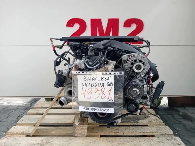 Motore Completo N47D20A 143 CV 106 KW Bmw Serie 1 E87 Berlina 2005