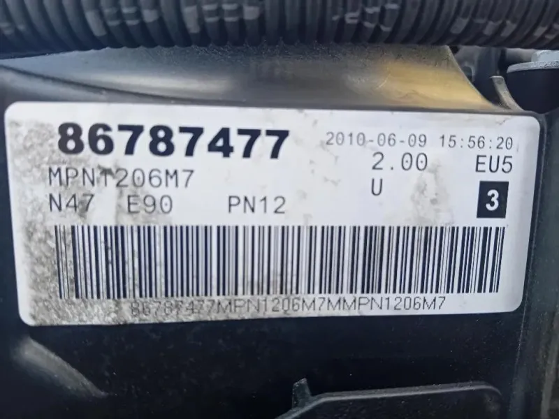 Motore Completo N47D20AM 143 CV 106 KW Bmw Serie 1 E87 Berlina 2005