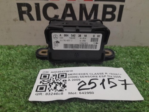 Sensore ESP A0045423818 Mercedes Classe R W251 2006