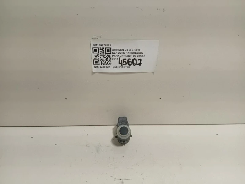 Sensore Parcheggio Paraurti ANT 96777829 Citroen C3 II 2010