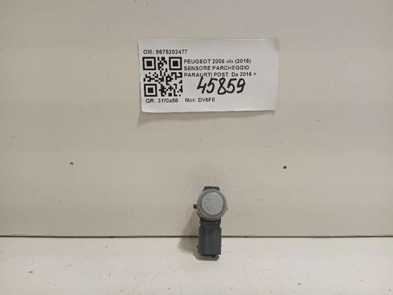 Sensore Parcheggio Paraurti POST 9675202477 Peugeot 2008 I 2016