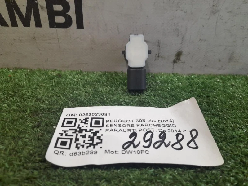 Sensore Parcheggio Paraurti POST 0263023081 Peugeot 308 II 2014