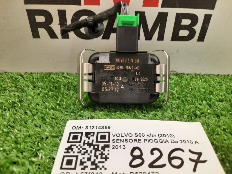 Sensore Pioggia 31214359 Volvo S60 II 2010