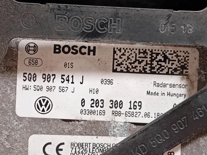 Sensore Radar Distronic ACC 5Q0 907 541 J Audi A3 8VA Sportback 2012