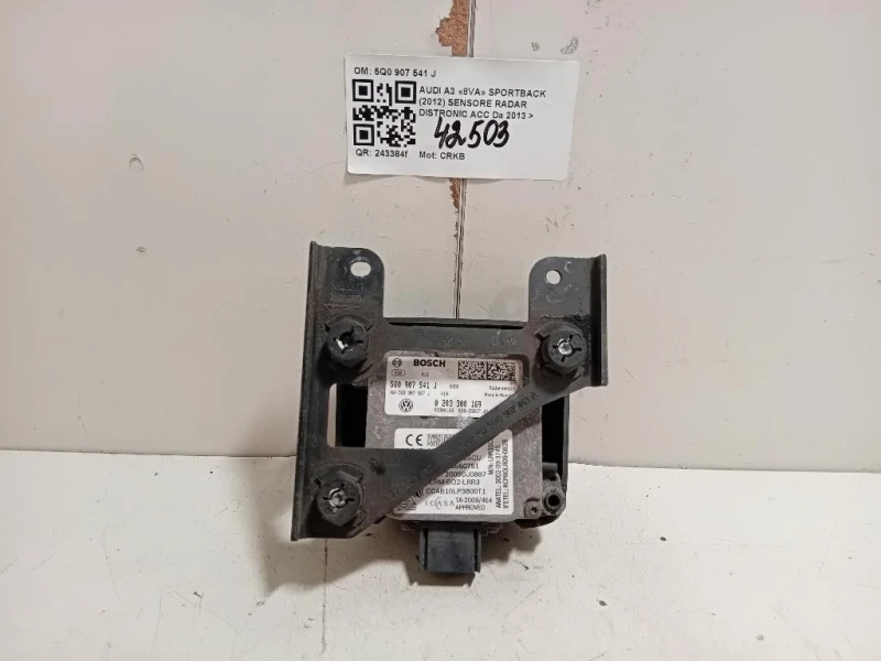 Sensore Radar Distronic ACC 5Q0 907 541 J Audi A3 8VA Sportback 2012
