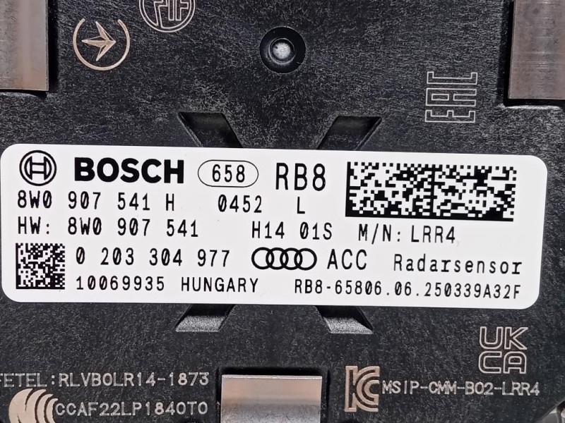 Sensore Radar Distronic ACC 8W0907541H Audi A4 8WC 2019