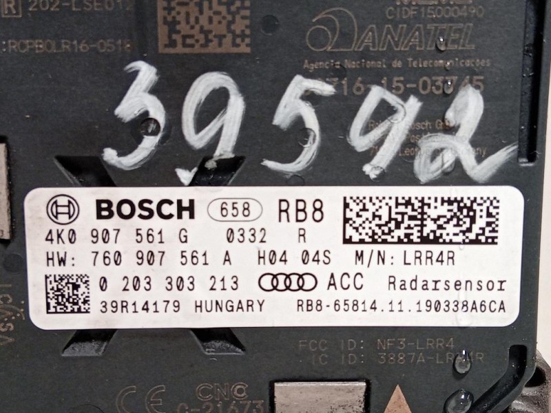 Sensore Radar Distronic ACC 4K0 907 561 G Audi A6 4GD Avant 2016