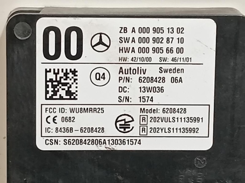 Sensore Radar Distronic ACC A0009051302 Mercedes Classe A W176 2013