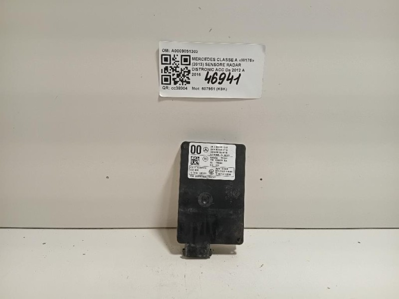 Sensore Radar Distronic ACC A0009051302 Mercedes Classe A W176 2013