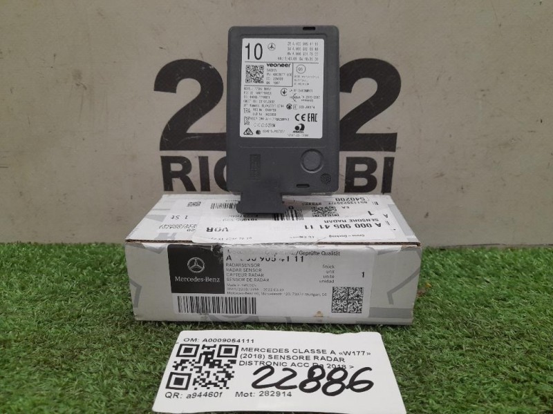 Sensore Radar Distronic ACC A0009054111 Mercedes Classe A W177 2018