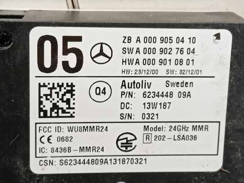 Sensore Radar Distronic ACC A0009050410 Mercedes Classe E W212 2013