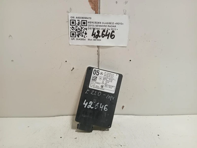 Sensore Radar Distronic ACC A0009050410 Mercedes Classe E W212 2013