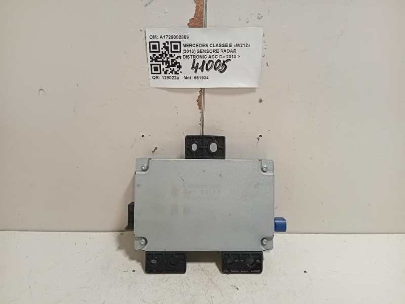 Sensore Radar Distronic ACC A1729002809 Mercedes Classe E W212 2013