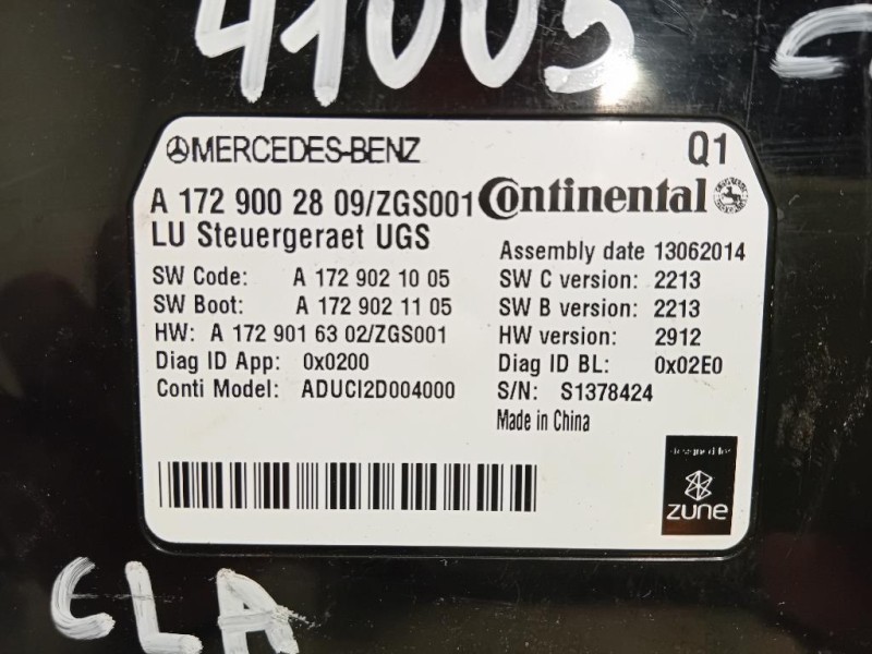 Sensore Radar Distronic ACC A1729002809 Mercedes Classe E W212 2013