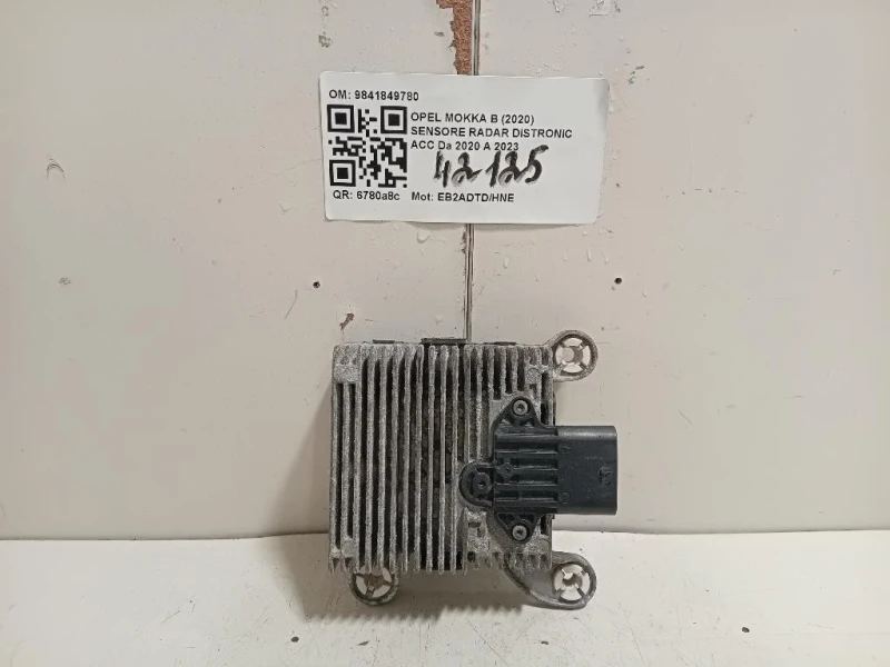 Sensore Radar Distronic ACC 9841849780 Opel Mokka B 2020