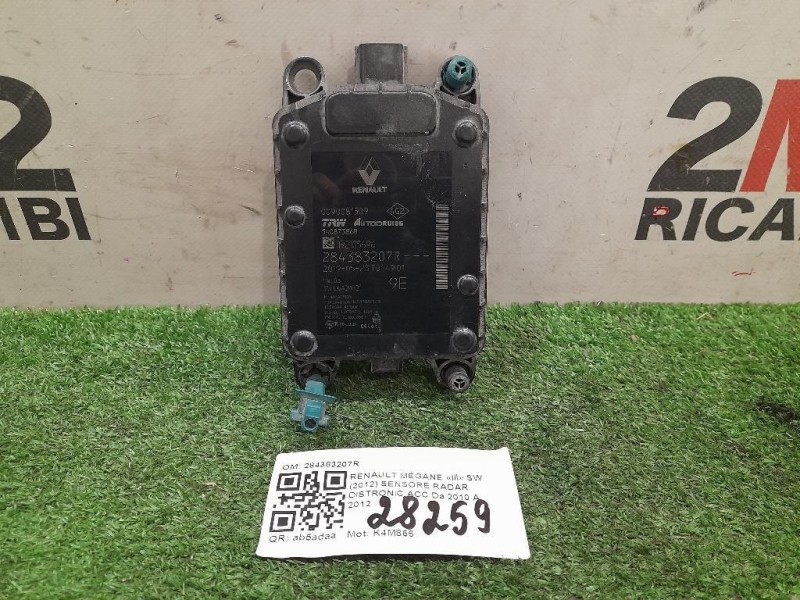 Sensore Radar Distronic ACC 284383207R RADAR Renault Mégane III 2009