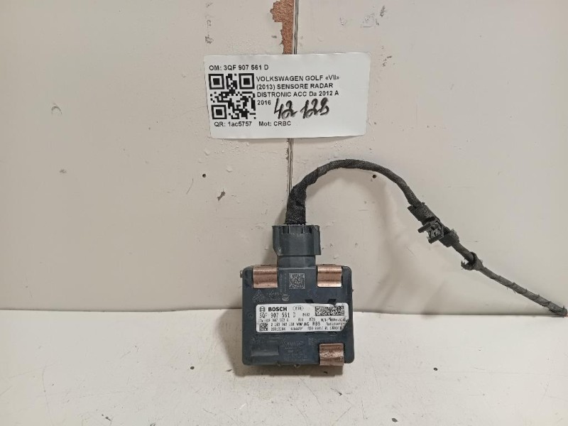Sensore Radar Distronic ACC 3QF 907 561 D Volkswagen GOLF VII 2013