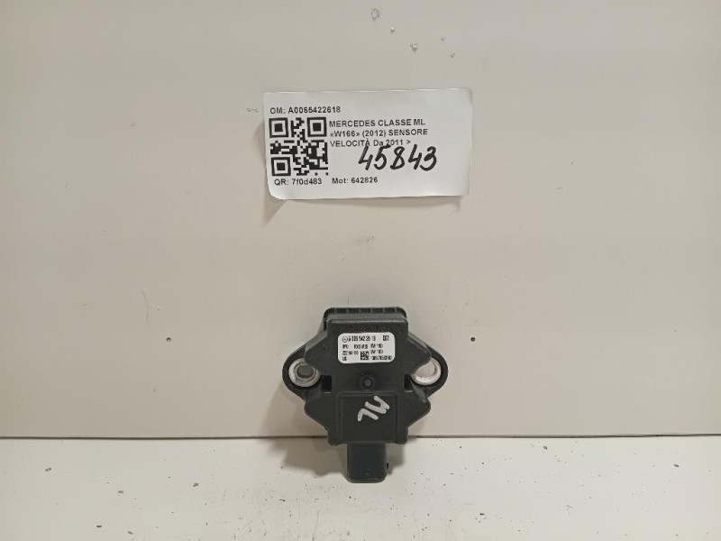 Sensore Velocità A0065422618 Mercedes Classe ML W166 2012