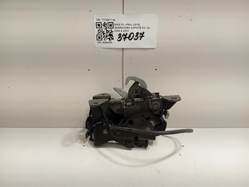 Serratura Capote DX 7376977 02 Bmw X1 F48 2015