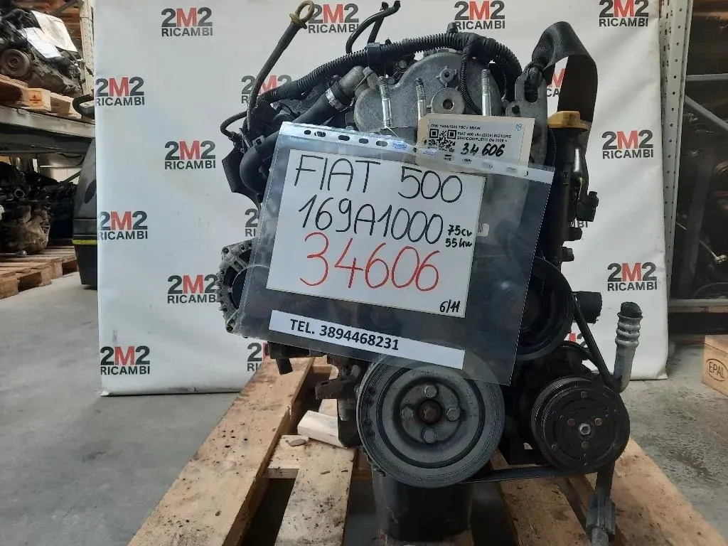 Motore Completo 169A1000 75CV 55KW Fiat 500 II 2008