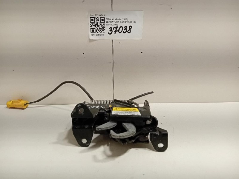 Serratura Capote SX 7376978 02 Bmw X1 F48 2015