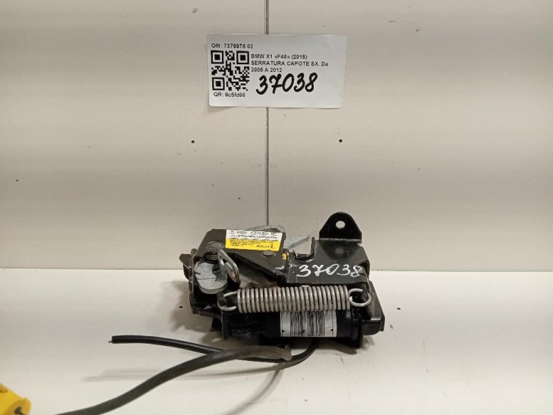 Serratura Capote SX 7376978 02 Bmw X1 F48 2015