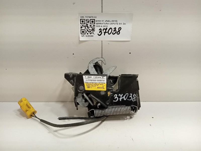 Serratura Capote SX 7376978 02 Bmw X1 F48 2015