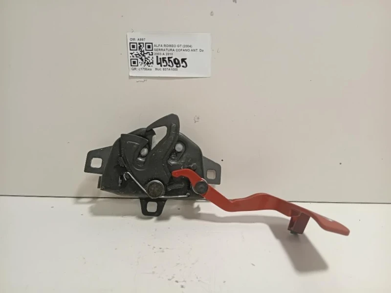 Serratura Cofano ANT 50507083 Alfa Romeo GT 2004