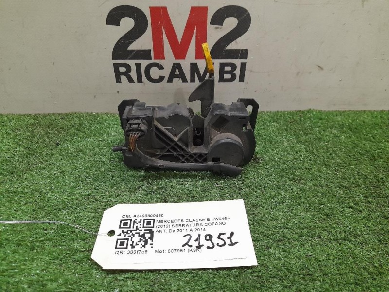 Serratura Cofano ANT A2468800460 Mercedes Classe B W246 2012