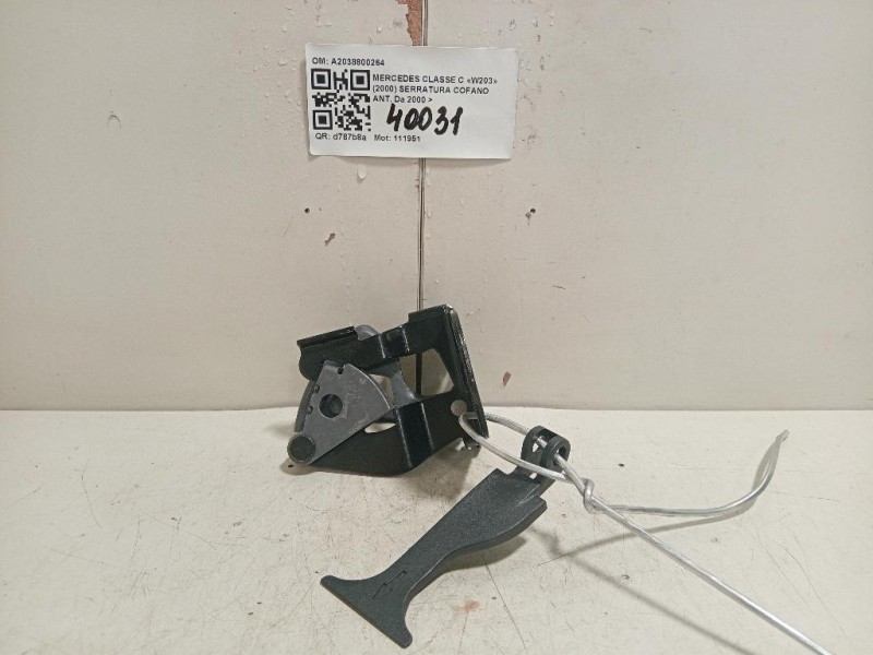 Serratura Cofano ANT A2038800264 Mercedes Classe C W203 2000