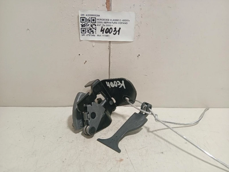 Serratura Cofano ANT A2038800264 Mercedes Classe C W203 2000