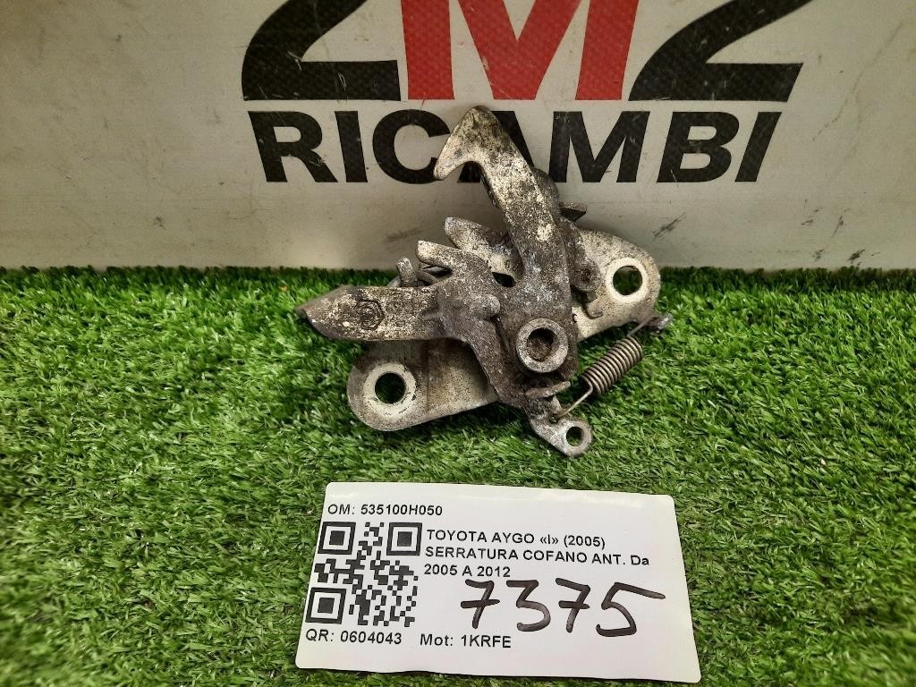 Serratura Cofano ANT 535100H050 Toyota AYGO I 2005