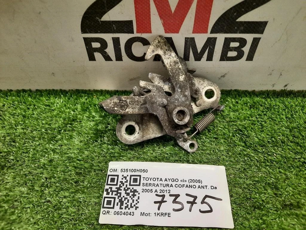 Serratura Cofano ANT 535100H050 Toyota AYGO I 2005