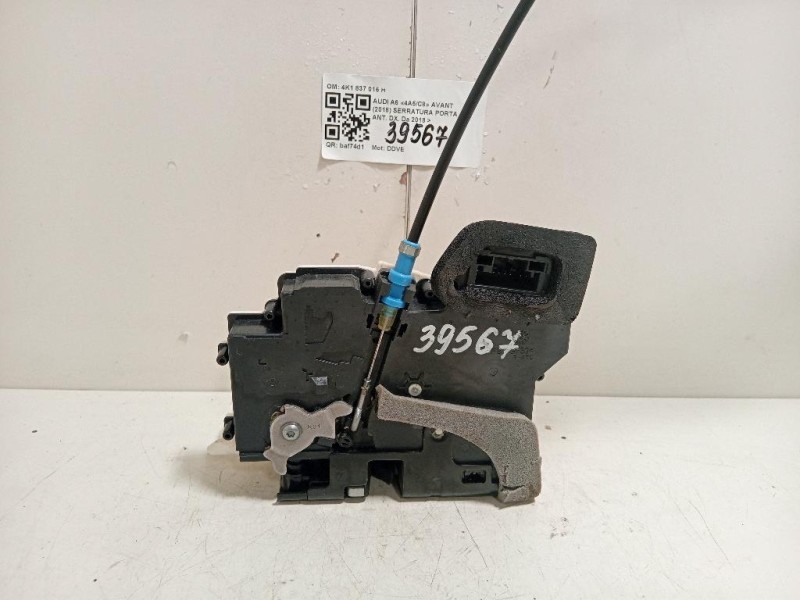 Serratura Porta ANT DX 4K1 837 016 H Audi A6 4a5c8 Avant 2018