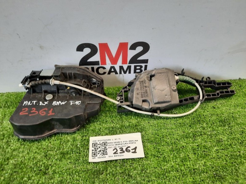 Serratura Porta ANT DX 51217229458 Bmw Serie 5 F10 Berlina 2012