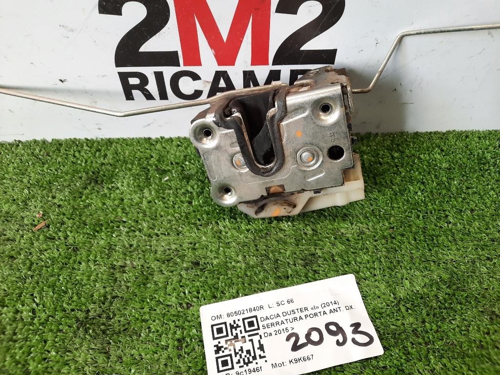 Serratura Porta ANT DX 805021840R Dacia Duster I 2014