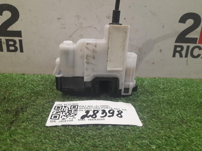 Serratura Porta ANT DX 52191860 Fiat 500 II 2008