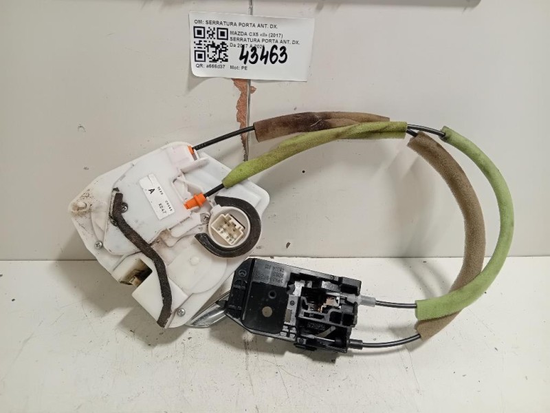 Serratura Porta ANT DX SERRATURA PORTA ANT DX Mazda CX5 II 2017