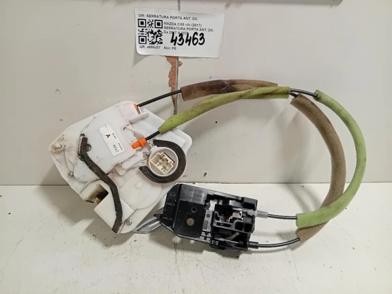Serratura Porta ANT DX SERRATURA PORTA ANT DX Mazda CX5 II 2017